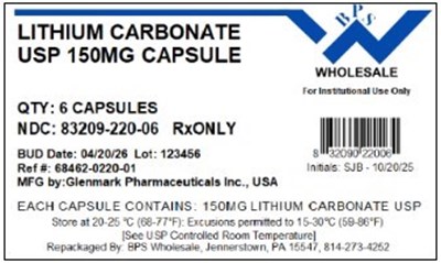 Lithium Carb 150mg (6)